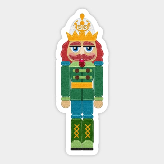 Felt Look Nutcracker | Cherie's Art Original (c)2020 Sticker by CheriesArt